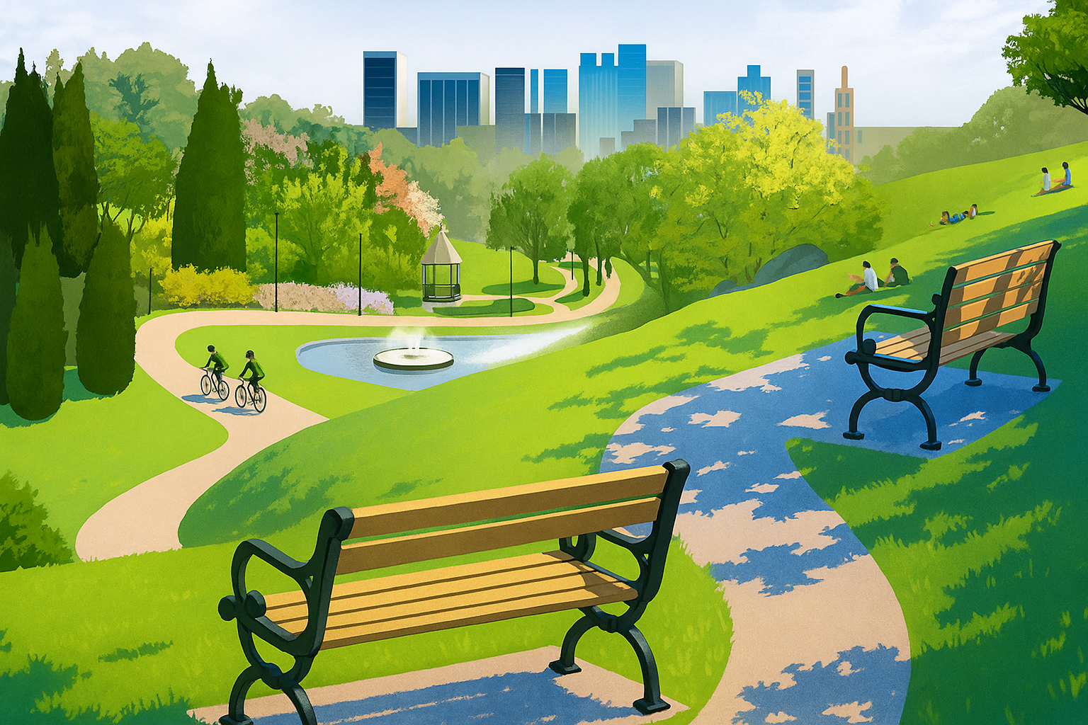 City Park Background